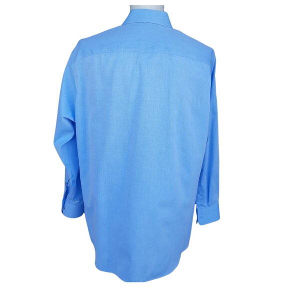 Calvin Klein SZ 16.5 Regular Fit Light Blue 100% Cotton Men's Button Up Shirt - Picture 5 of 13